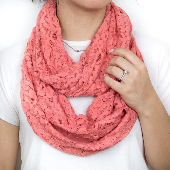 Pink Infinity Scarf - Picture 1 of 3